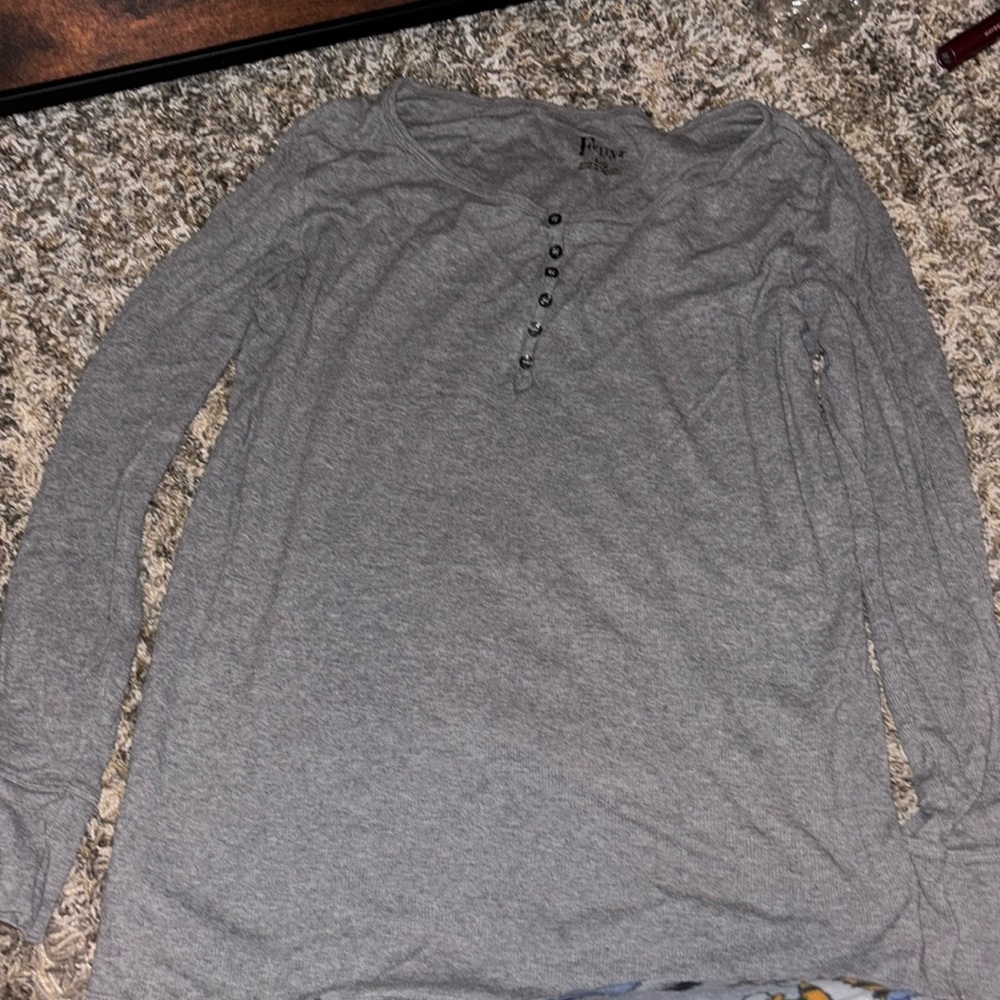 grey pajama shirt